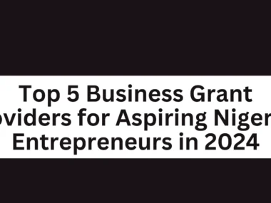 Top 5 Business Grant Providers for Aspiring Nigerian Entrepreneurs in 2024